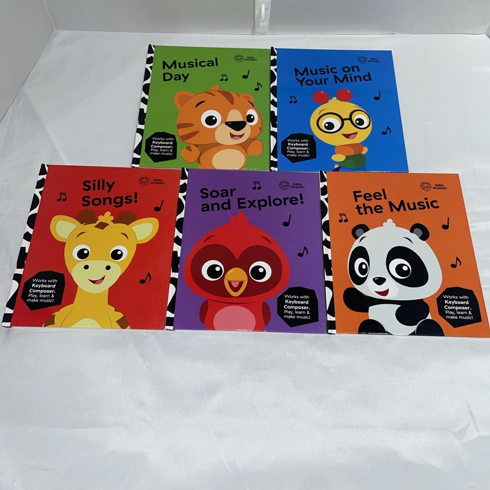 Baby Einstein 5 Book Set Musical Day Silly Songs Keyboard Composer 18m+ pi kids